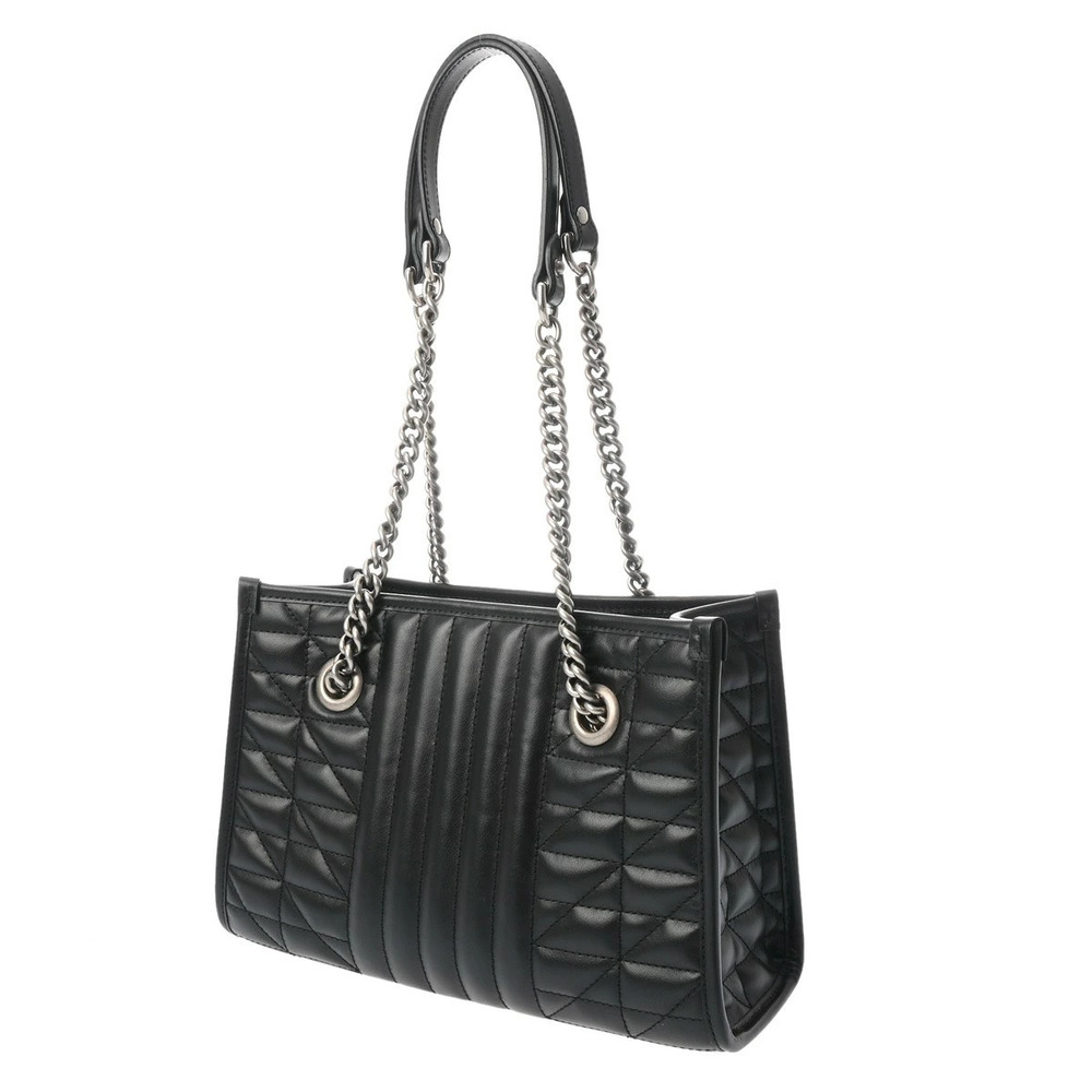 Gucci Calfskin GG Marmont Tote Bag Black